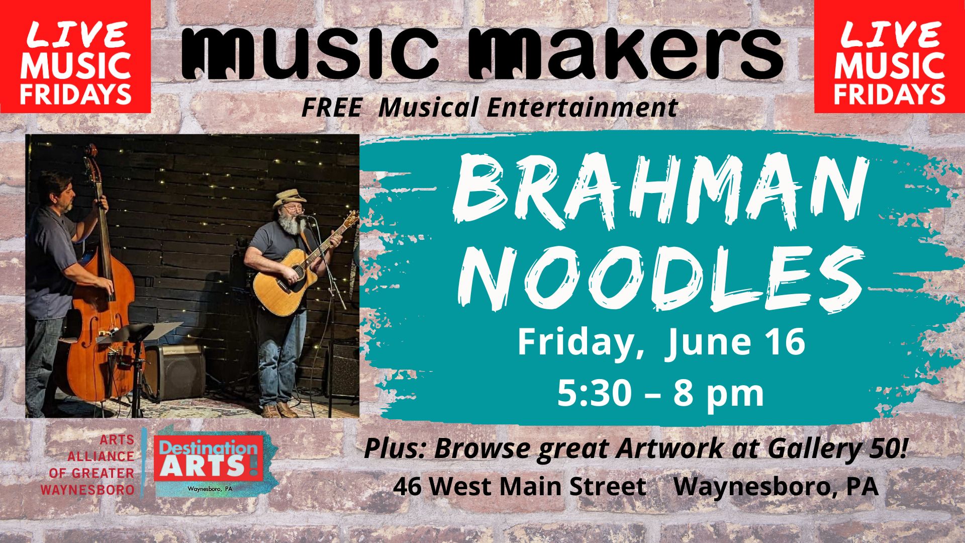 The Brahman Noodles - Live Music Friday!